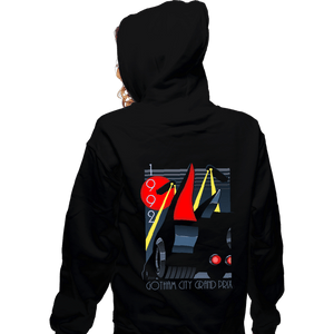 Daily_Deal_Shirts Zippered Hoodies, Unisex / Small / Black Gotham Grand Prix