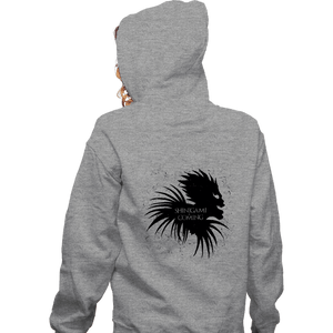 Shirts Zippered Hoodies, Unisex / Small / Sports Grey Shinigami Is Coming