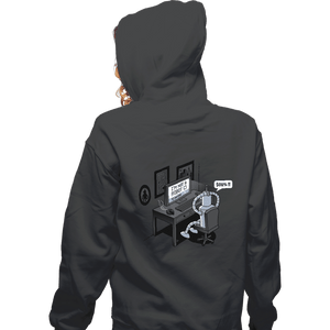 Secret_Shirts Zippered Hoodies, Unisex / Small / Dark Heather Robot's Problem