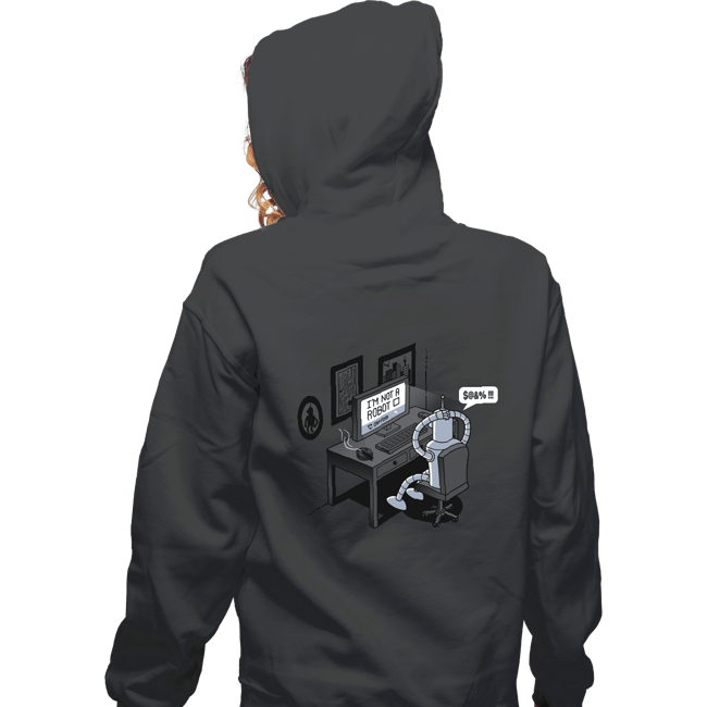Secret_Shirts Zippered Hoodies, Unisex / Small / Dark Heather Robot's Problem