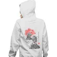 Load image into Gallery viewer, Shirts Zippered Hoodies, Unisex / Small / White The Great Deku Sumi-e
