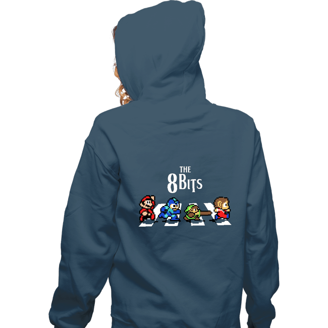 Daily_Deal_Shirts Zippered Hoodies, Unisex / Small / Indigo Blue The 8 Bits