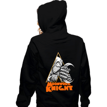 Load image into Gallery viewer, Secret_Shirts Zippered Hoodies, Unisex / Small / Black Moonwork Knight
