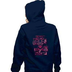 Daily_Deal_Shirts Zippered Hoodies, Unisex / Small / Navy Kodama.Exe