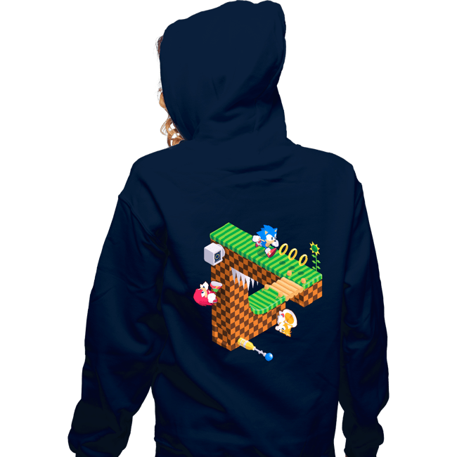 Secret_Shirts Zippered Hoodies, Unisex / Small / Navy Sonic Penrose