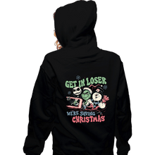 Load image into Gallery viewer, Secret_Shirts Zippered Hoodies, Unisex / Small / Black Christmas Losers
