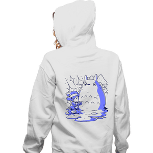 Daily_Deal_Shirts Zippered Hoodies, Unisex / Small / White My Neighbor Snowman