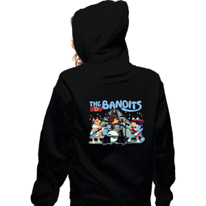 Daily_Deal_Shirts Zippered Hoodies, Unisex / Small / Black The Bandits
