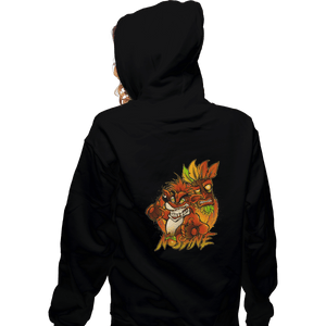 Shirts Zippered Hoodies, Unisex / Small / Black Nsane Bandicoot