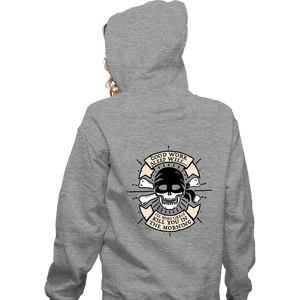 Daily_Deal_Shirts Zippered Hoodies, Unisex / Small / Sports Grey Dread Motivation