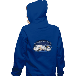 Secret_Shirts Zippered Hoodies, Unisex / Small / Royal Blue Have a Luke Warm Winter