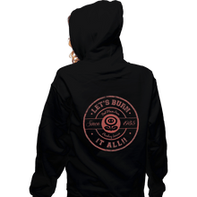 Load image into Gallery viewer, Shirts Zippered Hoodies, Unisex / Small / Black Flower
