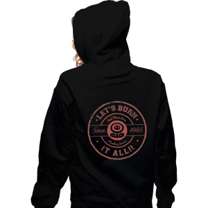 Shirts Zippered Hoodies, Unisex / Small / Black Flower