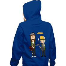 Load image into Gallery viewer, Daily_Deal_Shirts Zippered Hoodies, Unisex / Small / Royal Blue Most Metal Ever
