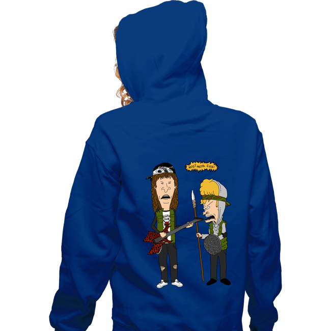 Daily_Deal_Shirts Zippered Hoodies, Unisex / Small / Royal Blue Most Metal Ever