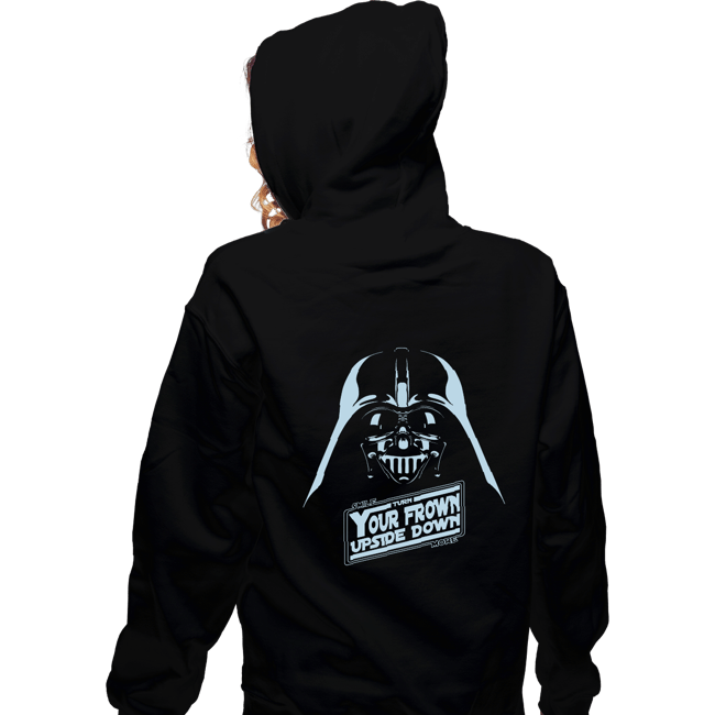 Shirts Zippered Hoodies, Unisex / Small / Black Frown Upside Down