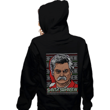 Load image into Gallery viewer, Shirts Zippered Hoodies, Unisex / Small / Black Santa Swanson
