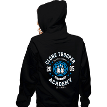 Load image into Gallery viewer, Shirts Zippered Hoodies, Unisex / Small / Black Clone Trooper Academy
