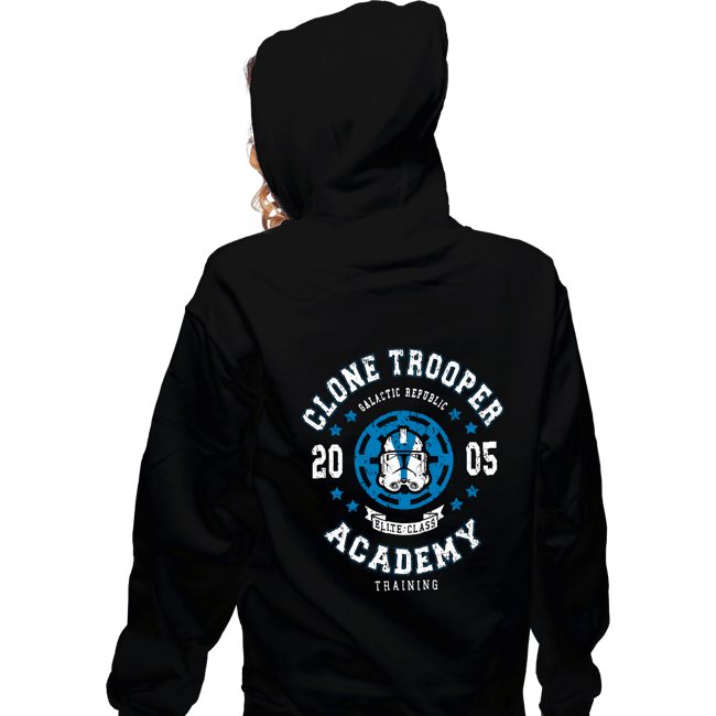 Shirts Zippered Hoodies, Unisex / Small / Black Clone Trooper Academy