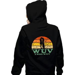 Secret_Shirts Zippered Hoodies, Unisex / Small / Black Vintage Wuv