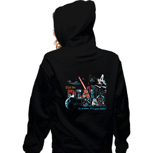 Shirts Zippered Hoodies, Unisex / Small / Black Visit The Death Star