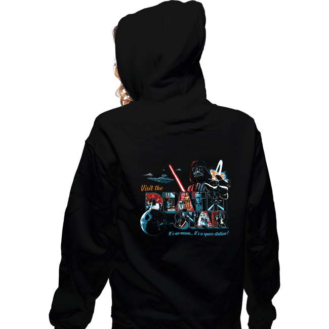 Shirts Zippered Hoodies, Unisex / Small / Black Visit The Death Star