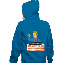 Load image into Gallery viewer, Secret_Shirts Zippered Hoodies, Unisex / Small / Royal blue Steamed Hams Secret Sale
