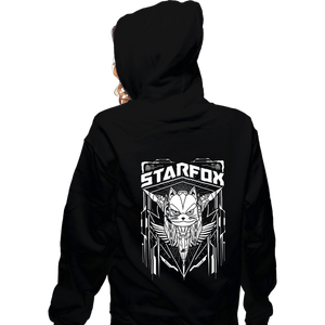Shirts Zippered Hoodies, Unisex / Small / Black Starfox Crest