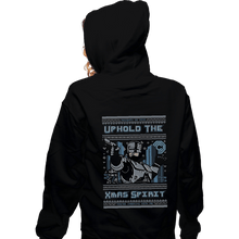 Load image into Gallery viewer, Daily_Deal_Shirts Zippered Hoodies, Unisex / Small / Black A Very Robo Christmas
