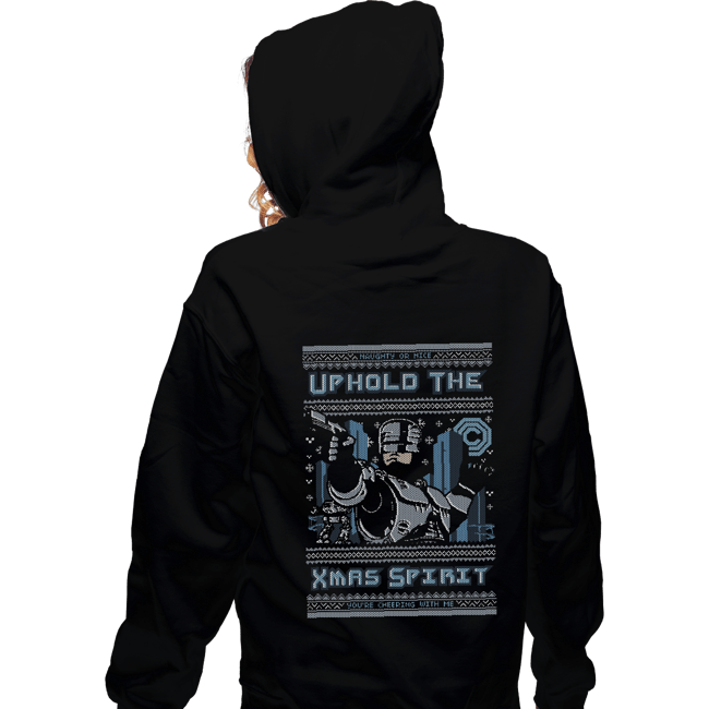 Daily_Deal_Shirts Zippered Hoodies, Unisex / Small / Black A Very Robo Christmas