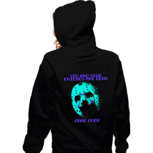Load image into Gallery viewer, Daily_Deal_Shirts Zippered Hoodies, Unisex / Small / Black NES Game Over
