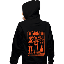 Load image into Gallery viewer, Daily_Deal_Shirts Zippered Hoodies, Unisex / Small / Black Nami Model Sprue
