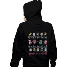 Load image into Gallery viewer, Shirts Zippered Hoodies, Unisex / Small / Black Winter Fantasy
