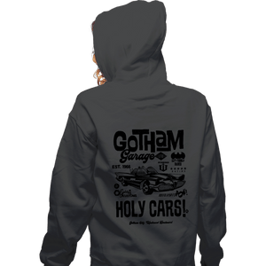 Daily_Deal_Shirts Zippered Hoodies, Unisex / Small / Dark Heather Gotham Garage LTD