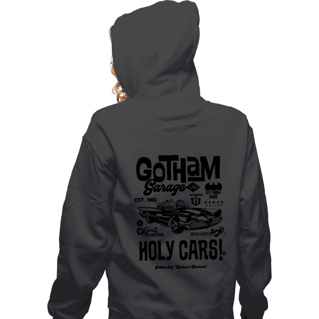 Daily_Deal_Shirts Zippered Hoodies, Unisex / Small / Dark Heather Gotham Garage LTD