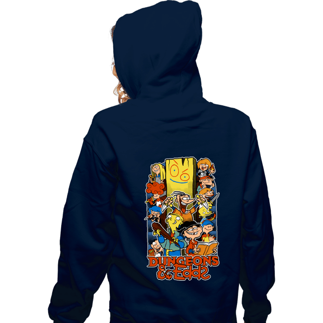Secret_Shirts Zippered Hoodies, Unisex / Small / Navy Dungeons And Edds