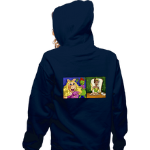 Load image into Gallery viewer, Shirts Zippered Hoodies, Unisex / Small / Navy Jealous Piggy
