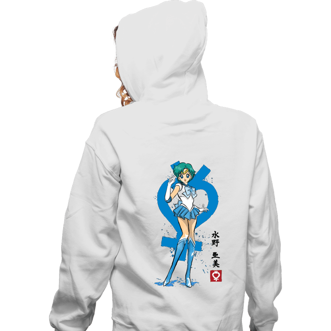 Secret_Shirts Zippered Hoodies, Unisex / Small / White Mercury Sumi-e