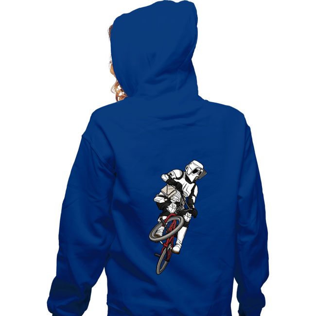 Daily_Deal_Shirts Zippered Hoodies, Unisex / Small / Royal Blue BMX Biker Scout