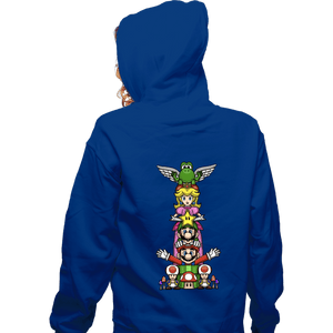 Secret_Shirts Zippered Hoodies, Unisex / Small / Royal Blue Totem Of Heroes