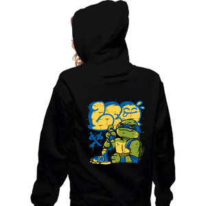 Daily_Deal_Shirts Zippered Hoodies, Unisex / Small / Black Leo Bomb