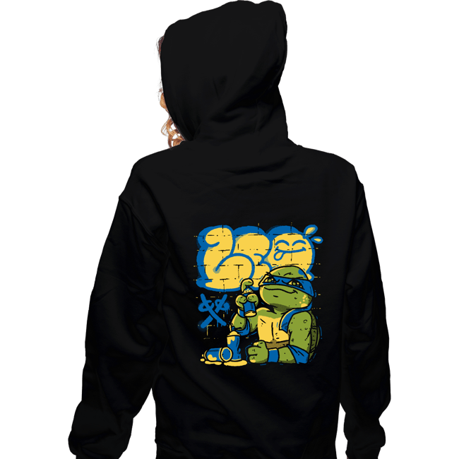 Daily_Deal_Shirts Zippered Hoodies, Unisex / Small / Black Leo Bomb
