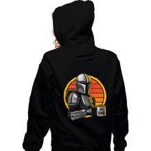 Load image into Gallery viewer, Secret_Shirts Zippered Hoodies, Unisex / Small / Black Best Mando Dad

