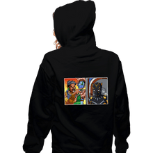 Load image into Gallery viewer, Daily_Deal_Shirts Zippered Hoodies, Unisex / Small / Black Fish Man Yelling
