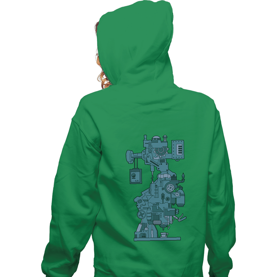 Shirts Zippered Hoodies, Unisex / Small / Irish Green Donatello Coffee