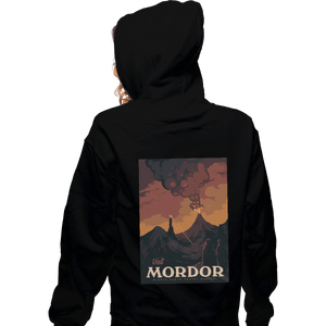 Shirts Zippered Hoodies, Unisex / Small / Black Visit Mordor