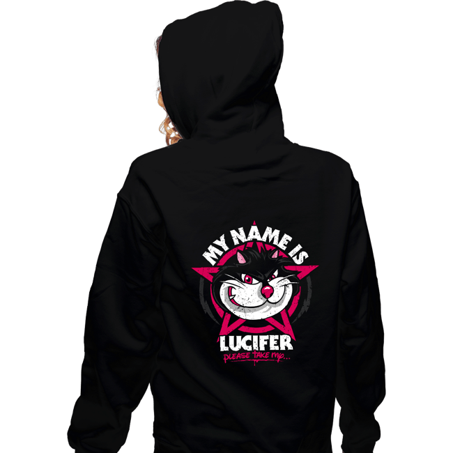 Daily_Deal_Shirts Zippered Hoodies, Unisex / Small / Black Black Sabbcat