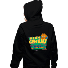 Load image into Gallery viewer, Secret_Shirts Zippered Hoodies, Unisex / Small / Black Garfield Evangelion
