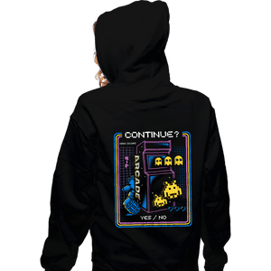 Shirts Zippered Hoodies, Unisex / Small / Black Retro Arcade