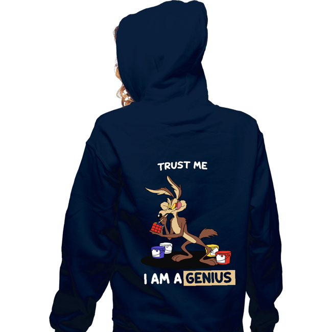 Shirts Zippered Hoodies, Unisex / Small / Navy Trust Me I Am A Genius